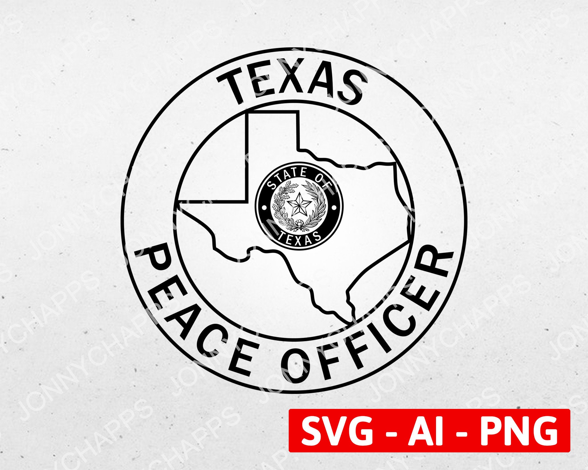 Texas Peace Officer Badge TX Law Enforcement Insignia Seal - Etsy