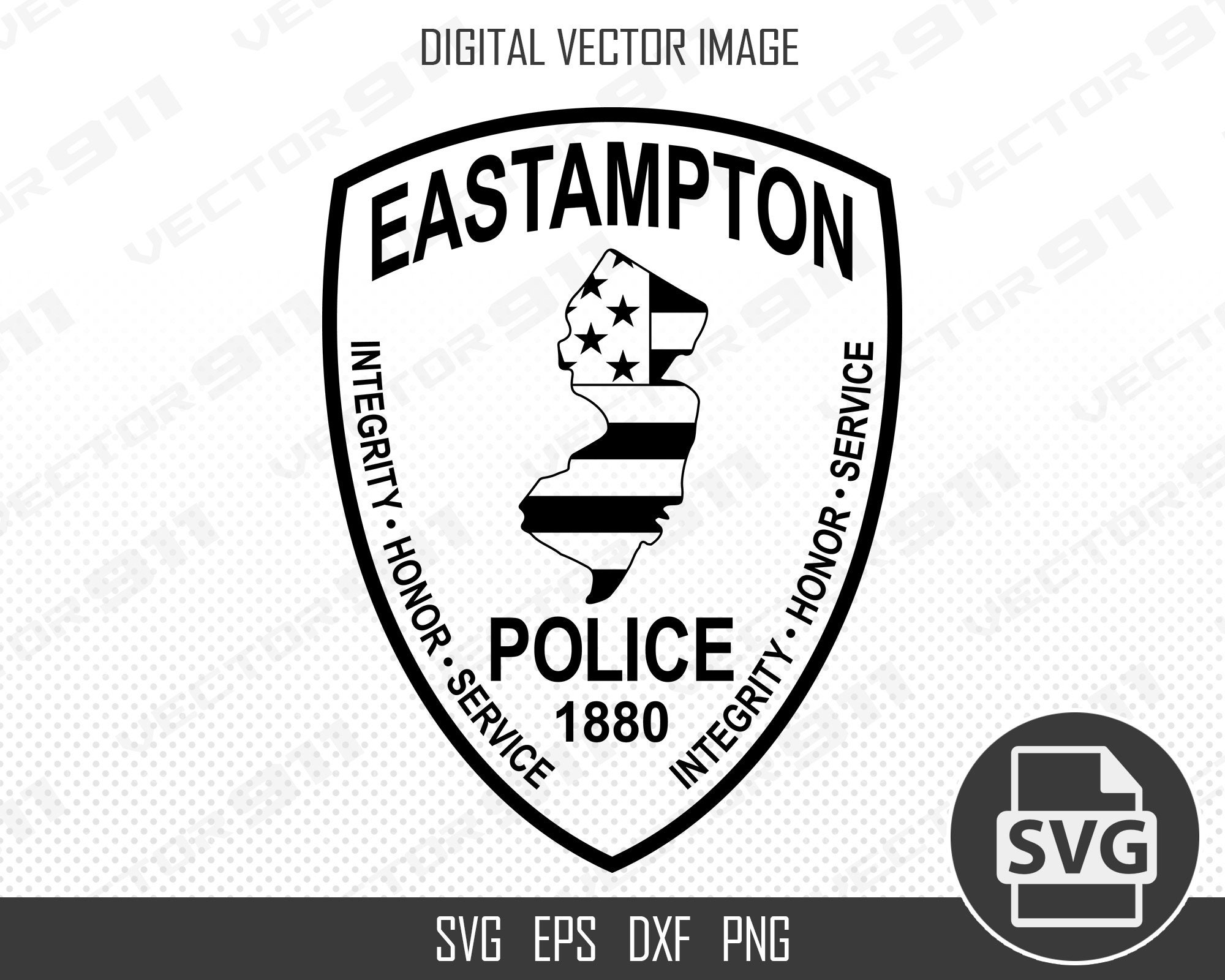 Eastampton New Jersey Police Department Patch NJ City Law Etsy