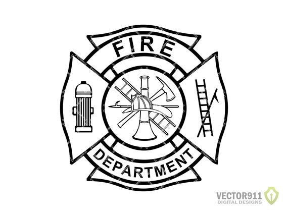 Fire Dept svg Firefighter svg Maltese Cross svg fireman -  Portugal