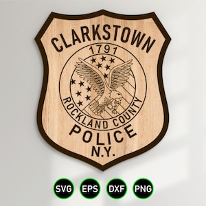 Clarkstown New York Police Patch SVG City Police Department Officer Vector Vector911