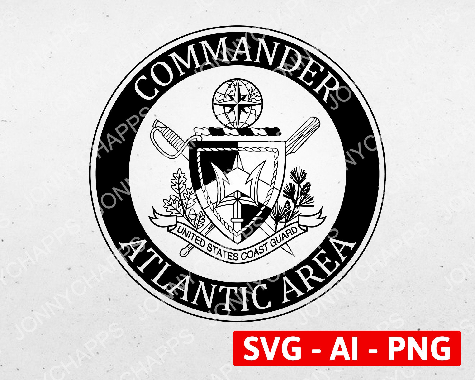 USCG LANTAREA Seal US Coast Guard Atlantic Area Command - Etsy