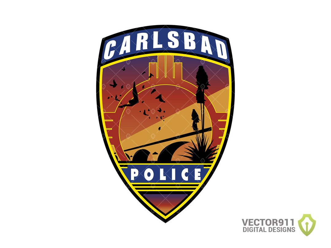 Carlsbad New Mexico Police Department Patch Law Enforcement Etsy