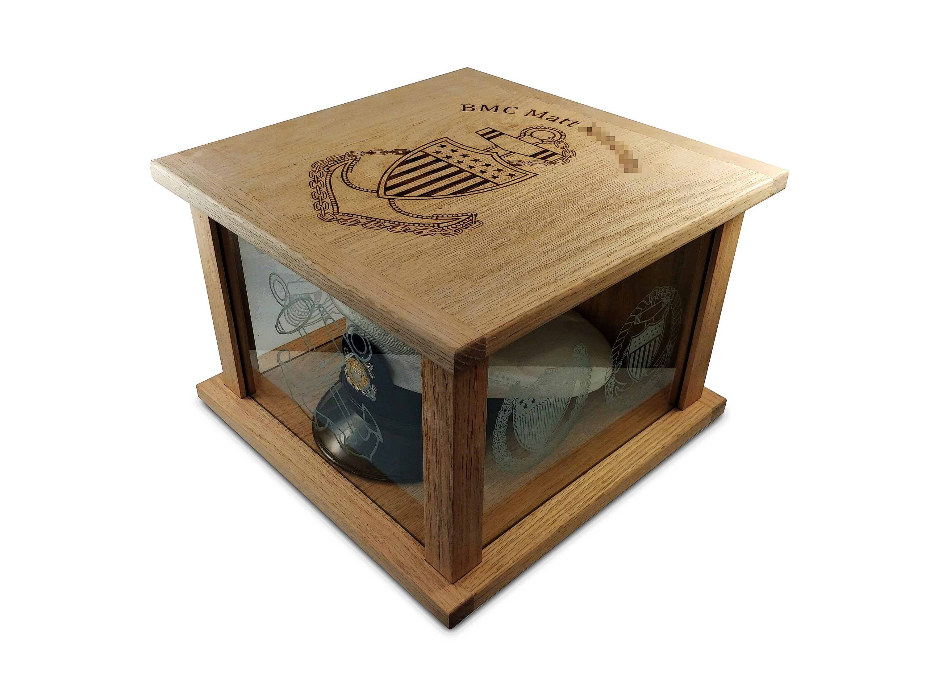 Display Case Coast Guard Navy Chief CPO 