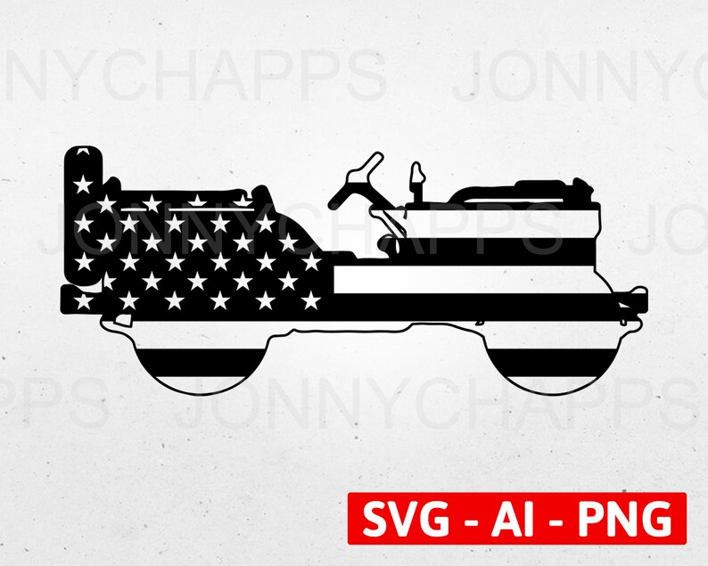 Download Jeep Willys Truck US Army WWII Silhouette American Flag ...