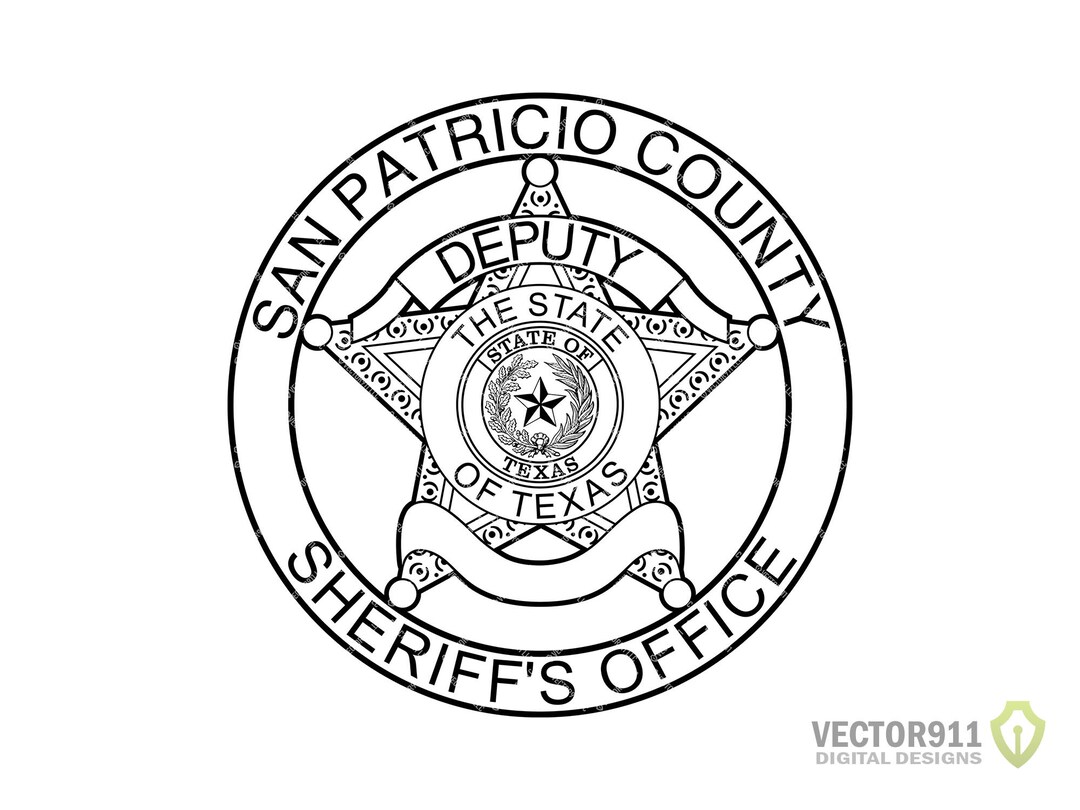 San Patricio County Texas Sheriff's Office Badge, TX Sheriff Department