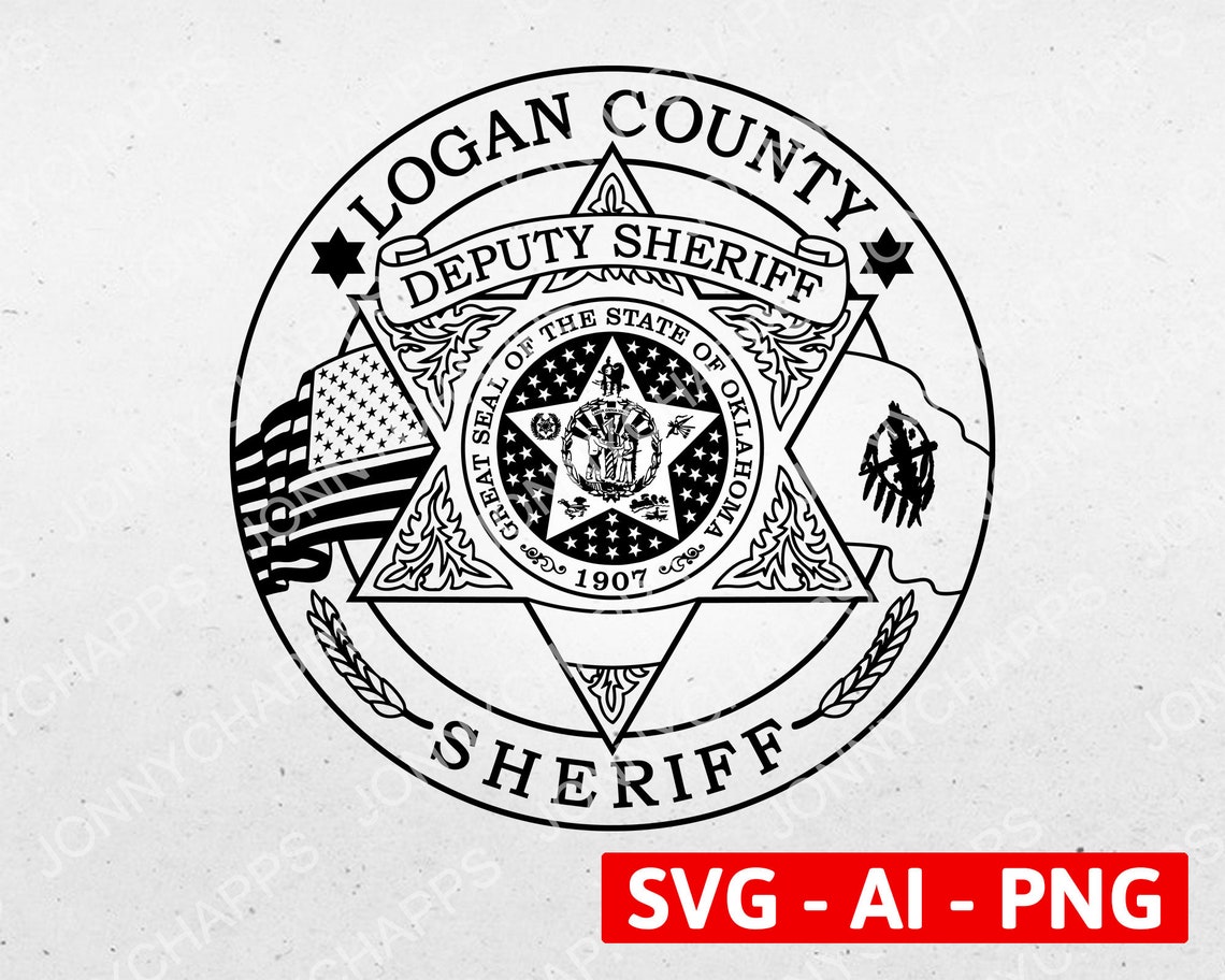 Logan County Oklahoma Sheriff Department Badge Tulsa OK Etsy