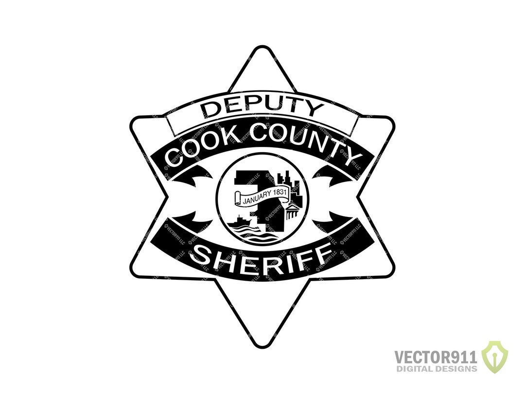 Cook County Illinois Sheriff's Department Deputy Badge, IL Law