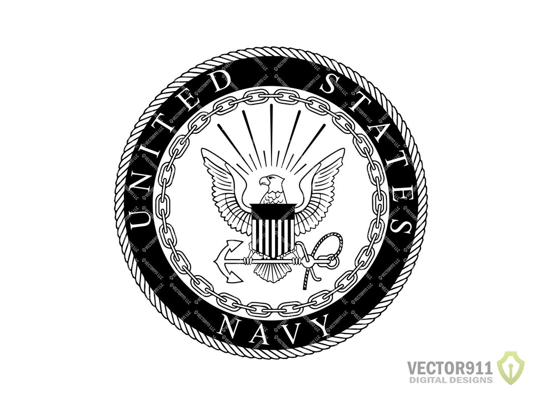 United States Navy Seal Eagle Anchor Crest Logo Digital Vector Etsy