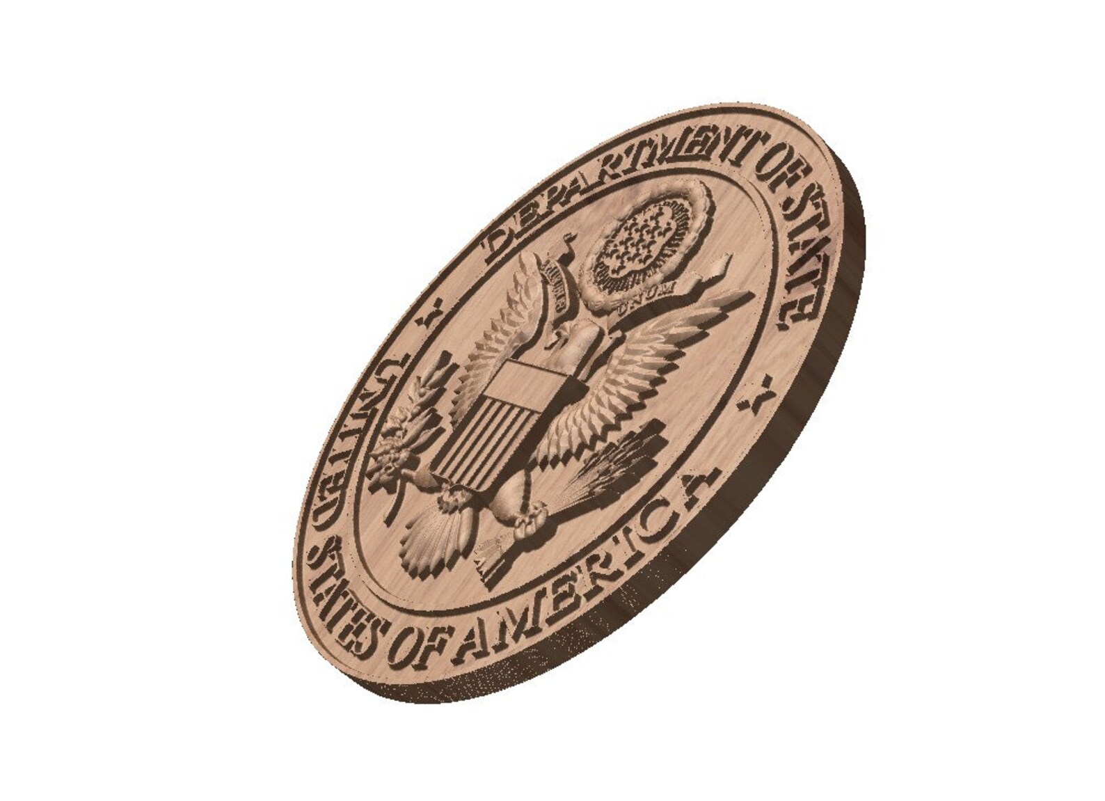 Department of State Seal STL 3D Model File for CNC Router | Etsy