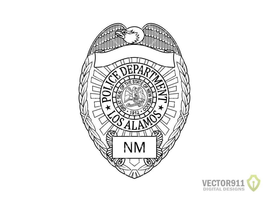 Los Alamos NM Police Department Badge New Mexico Law Etsy
