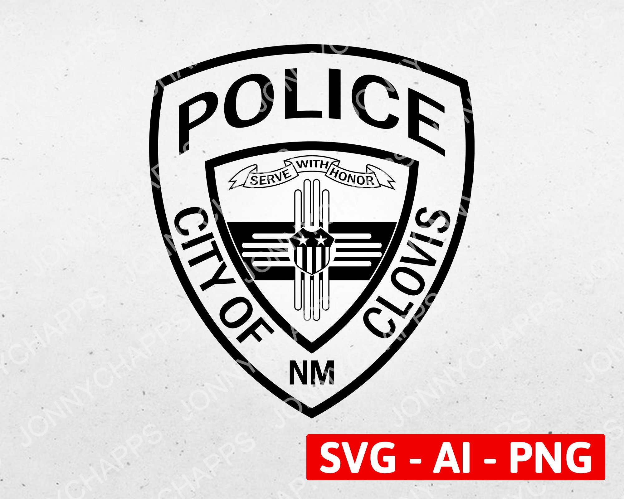 Clovis NM Police Department Logo New Mexico Law Enforcement - Etsy Israel