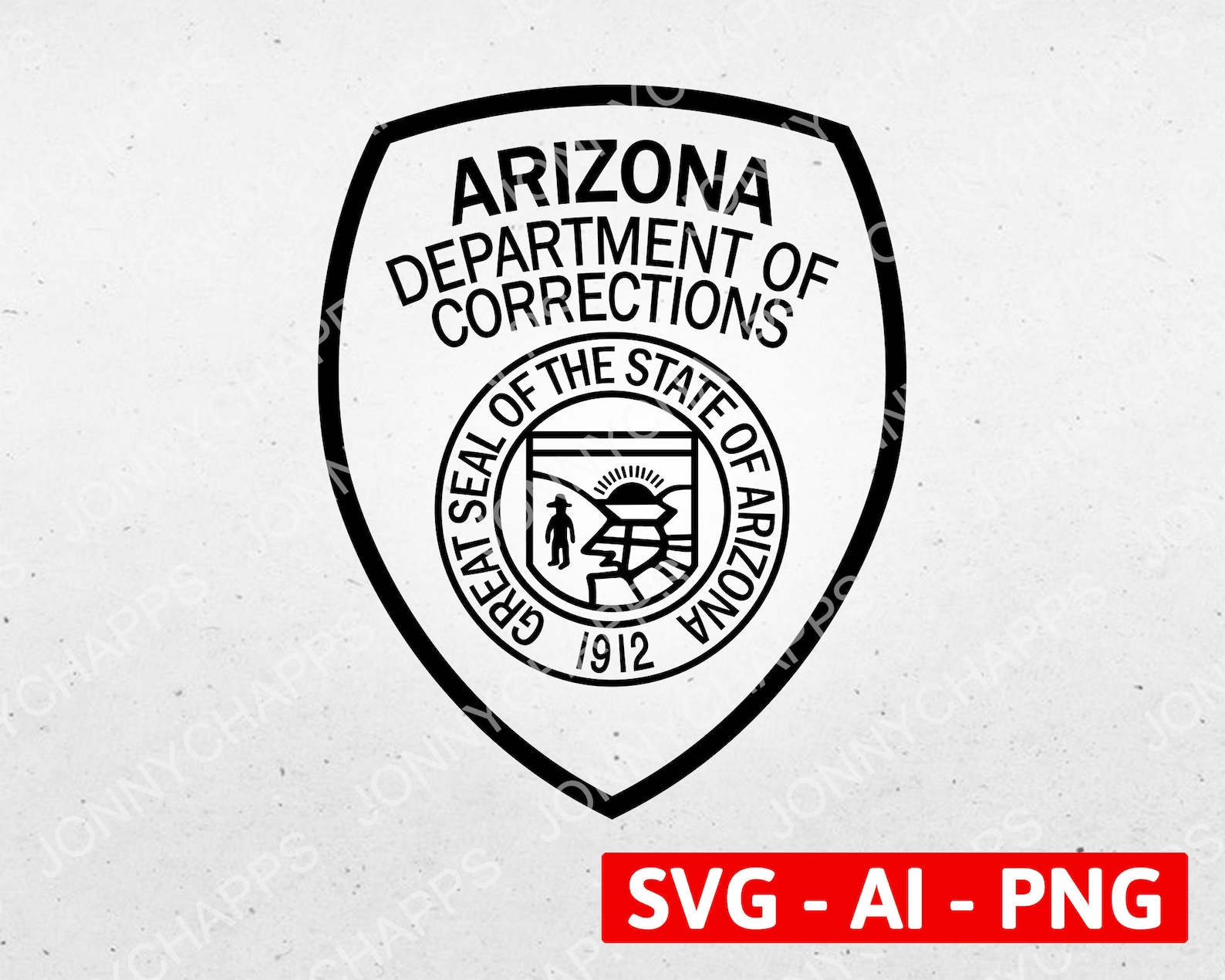 Arizona Department of Corrections Badge AZ Law Enforcement Etsy Denmark