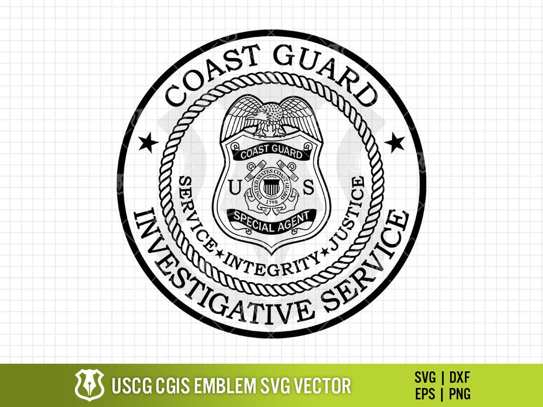 USCG CGIS Agent Seal, Coast Guard Investigative Service Badge Patch