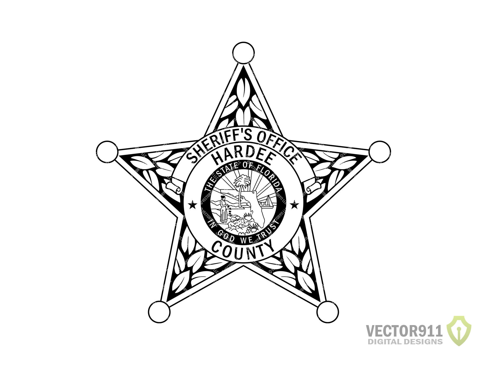 Hardee County Florida Sheriff Department Logo FL