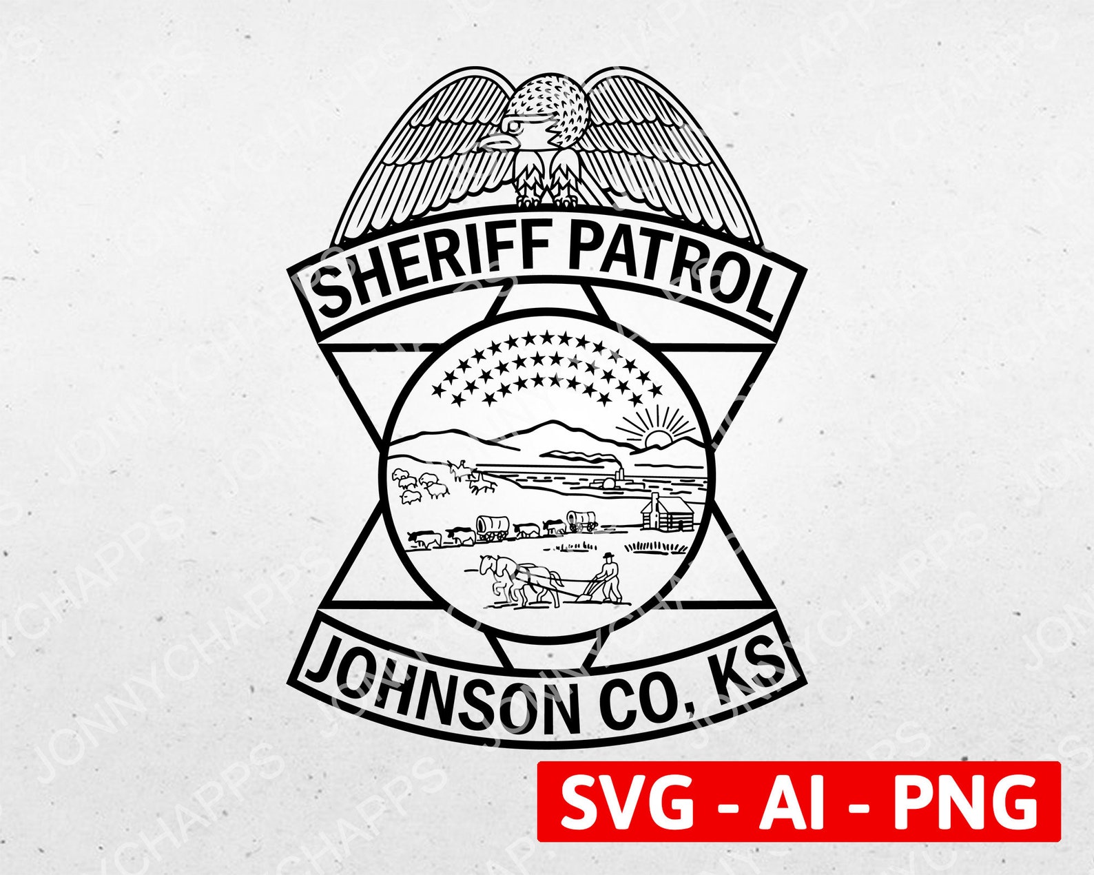 Johnson County KS Sheriff's Department Patrol Patch Etsy