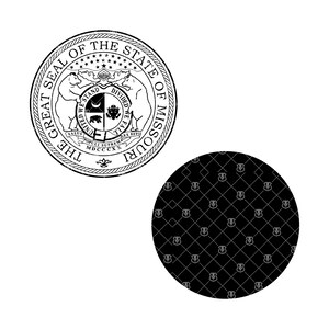 State of Missouri Seal SVG, Great Seal of Missouri Vector Clipart for ...