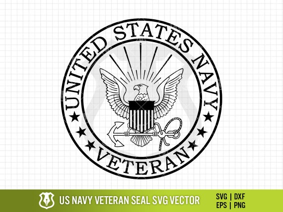 U.S. Navy Eagle Veteran Emblem, Standard Navy Seal Vet Logo Digital Vector  .eps, .svg, .png, .dxf - Etsy
