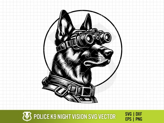 Police dog with goggles cheap