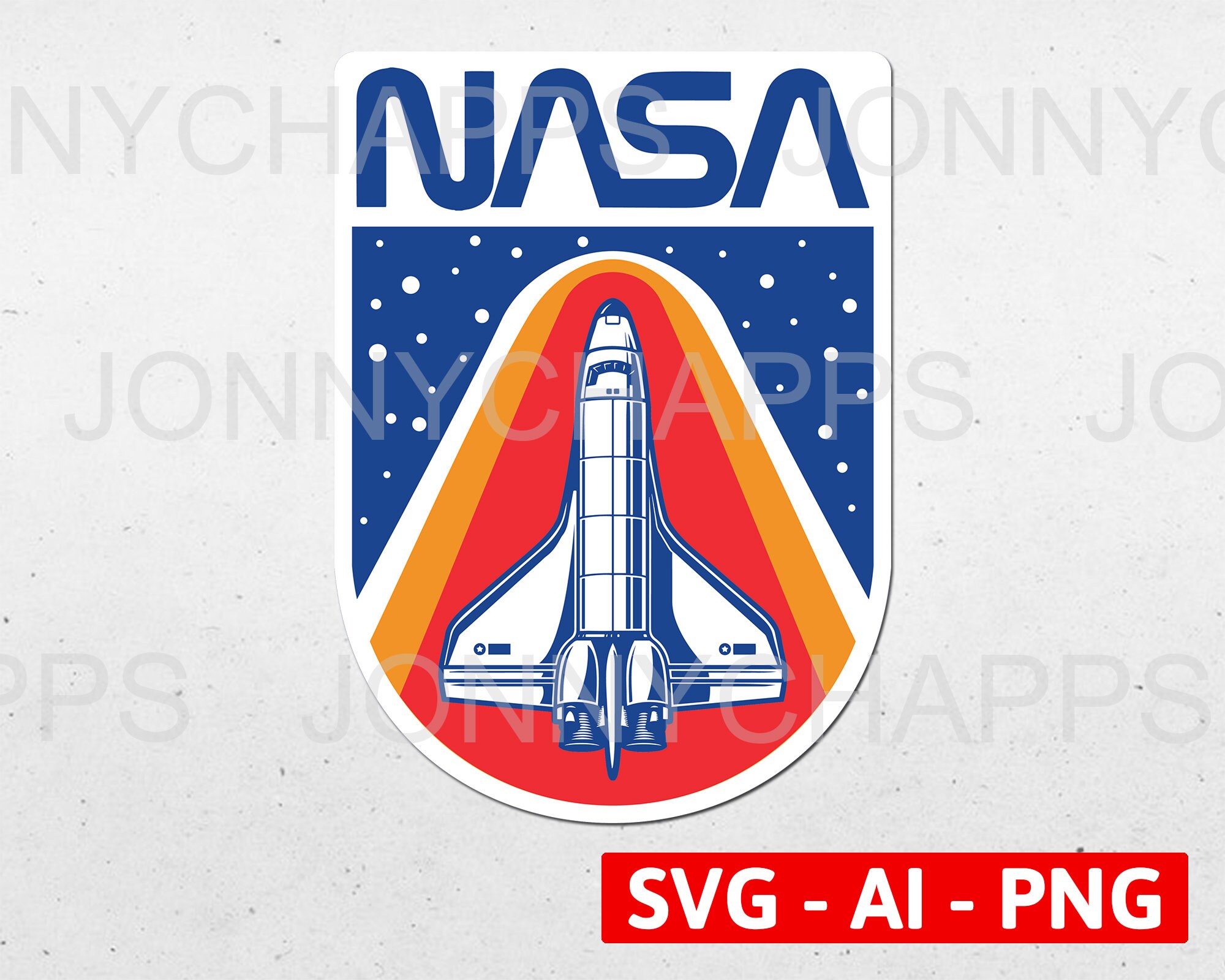 NASA Space Shuttle Graphic NASA Logo Emblem Digital Vector - Etsy