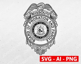 State Probation Officer Badge Svg - Etsy Australia