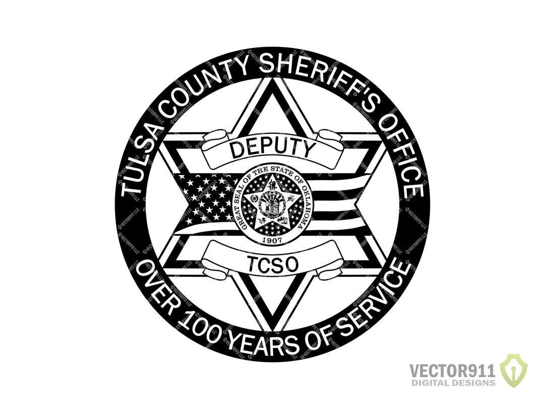 Tulsa County Oklahoma Sheriff Department Badge, Tulsa OK Law
