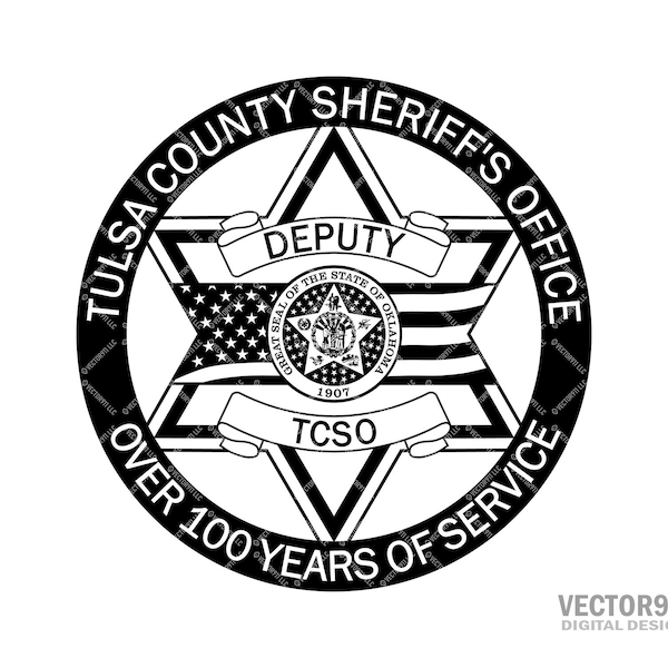 Tulsa Sheriff Badge Etsy