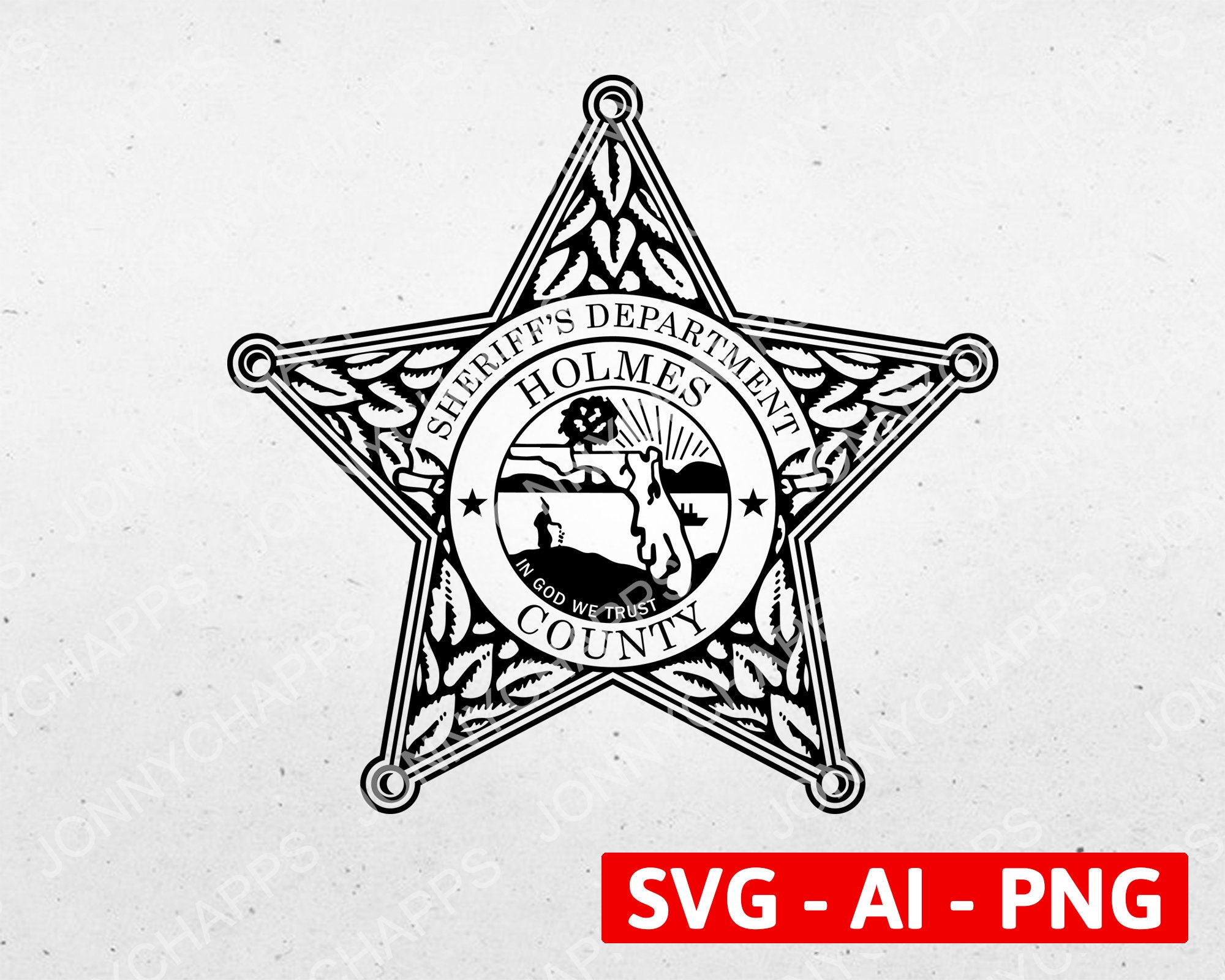 Holmes County Florida Sheriff's Department Badge FL - Etsy