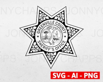 Sheriff Badge South Carolina Svg - Etsy