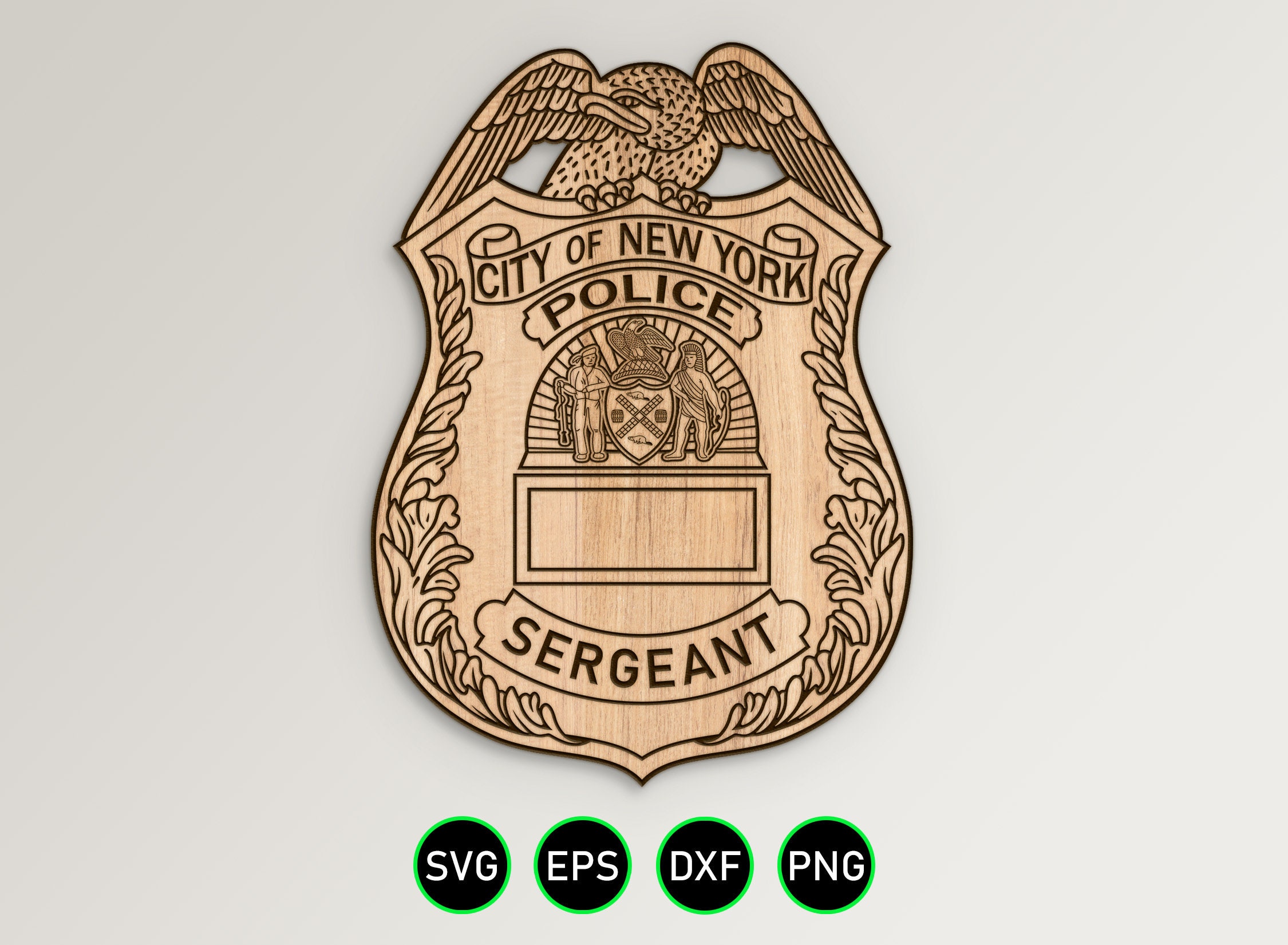 NYPD Sergeant badge セット