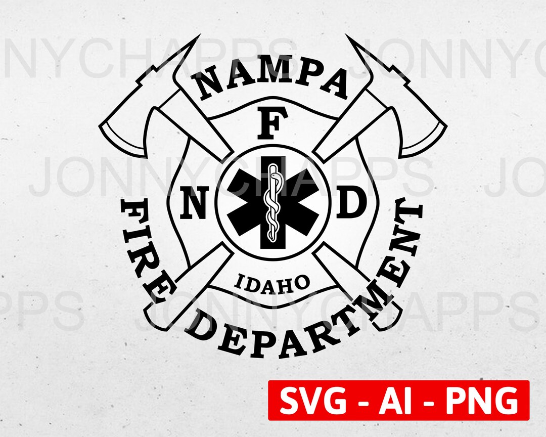 Nampa Idaho Fire Department Logo City of Nampa ID Fire EMS Etsy