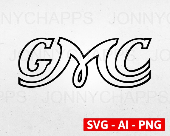 Vintage GMC Logo Old General Motors Logo Digital Vector .ai | Etsy
