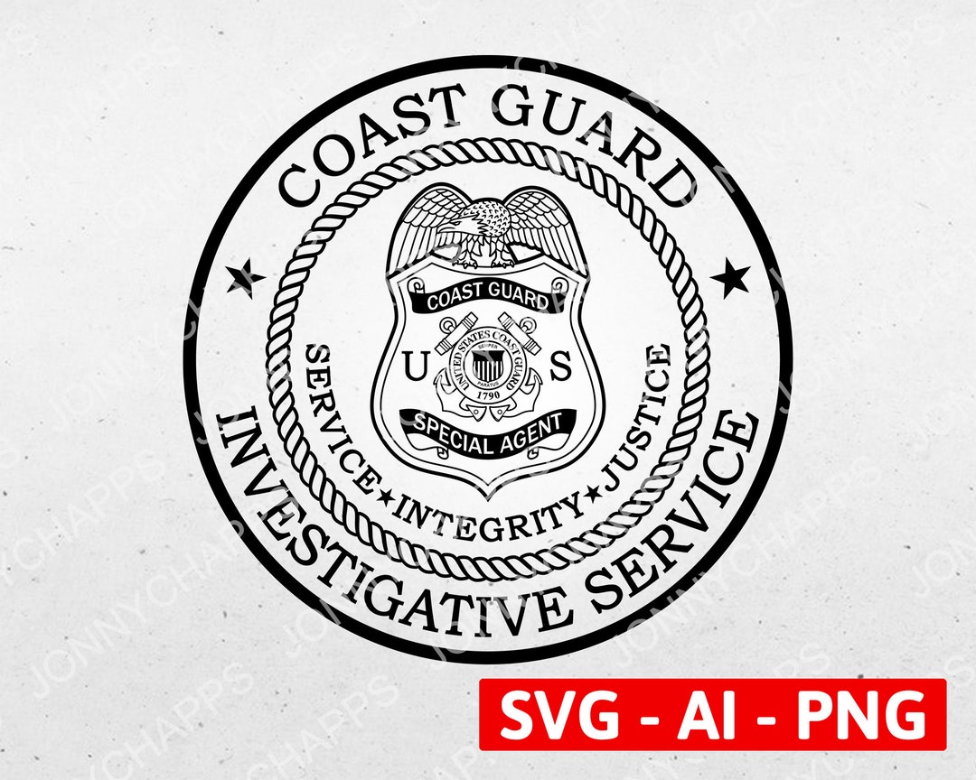 USCG CGIS Agent Seal Coast Guard Investigative Service Badge Etsy