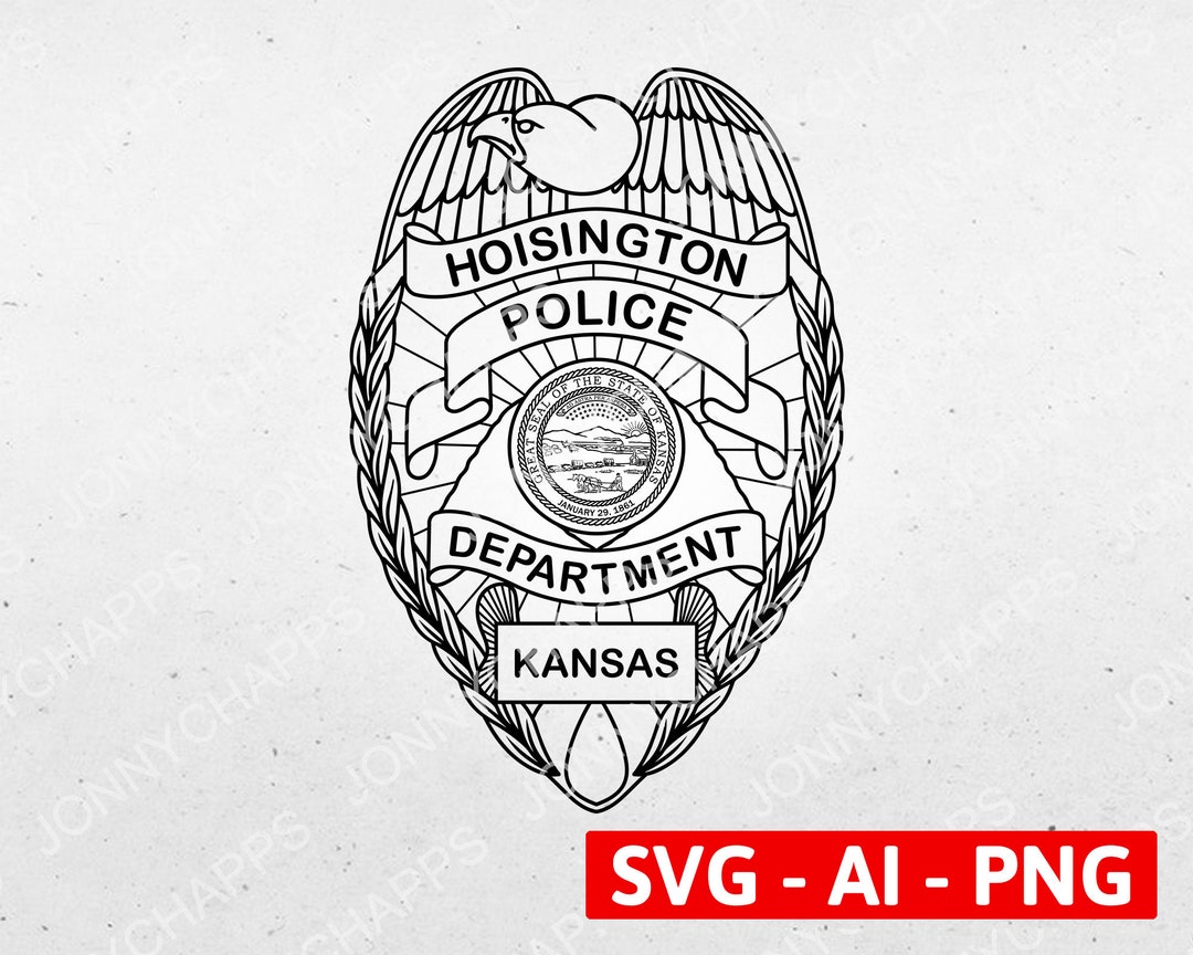 Hoisington Kansas Police Department Badge KS Law Enforcement Etsy