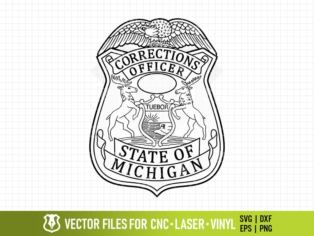 Michigan Department of Corrections Badge, MI Corrections Officer Patch