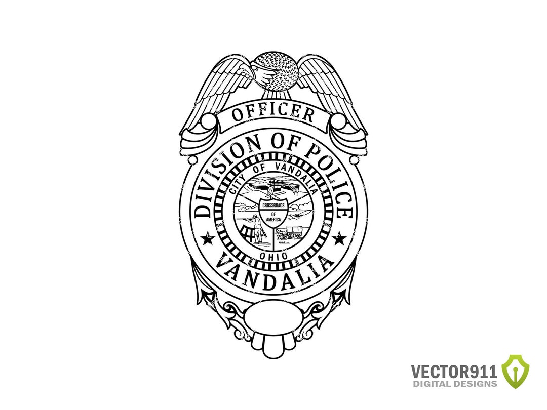 Vandalia Ohio Police Department Badge Ohio Law Enforcement Etsy