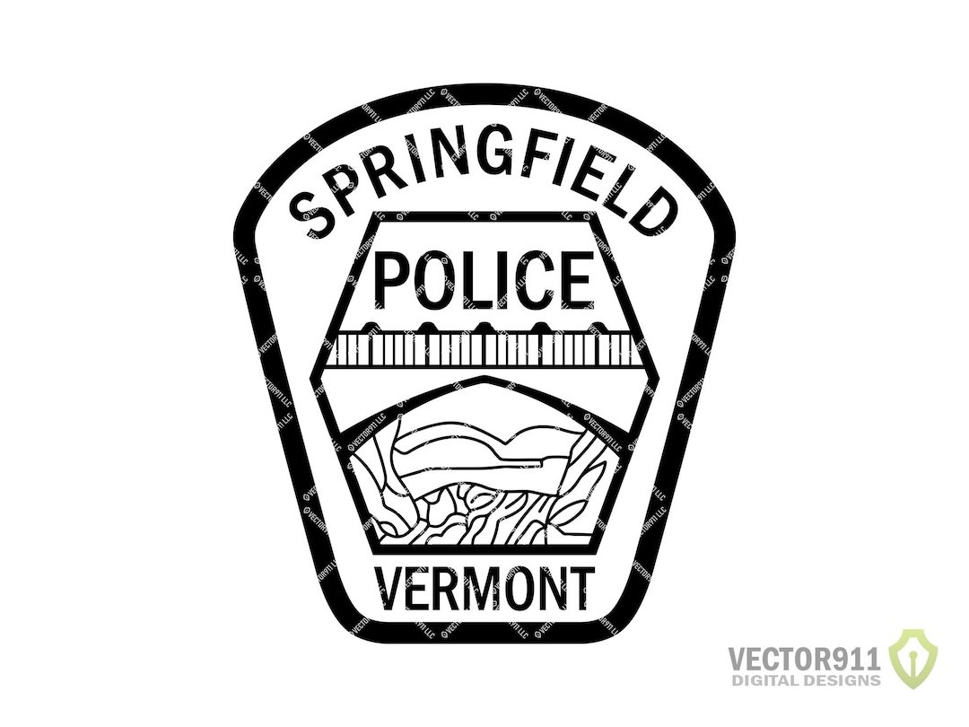 Springfield Vermont Police Department Patch VT City Law Etsy