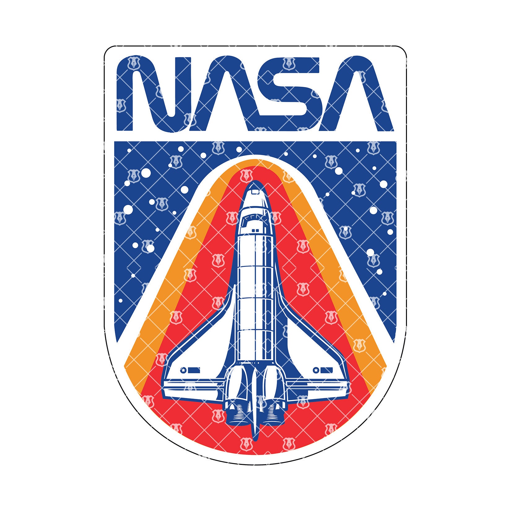 NASA Space Shuttle Graphic, NASA Logo Emblem Digital Vector .eps, .svg,  .png, .dxf Layered - Etsy