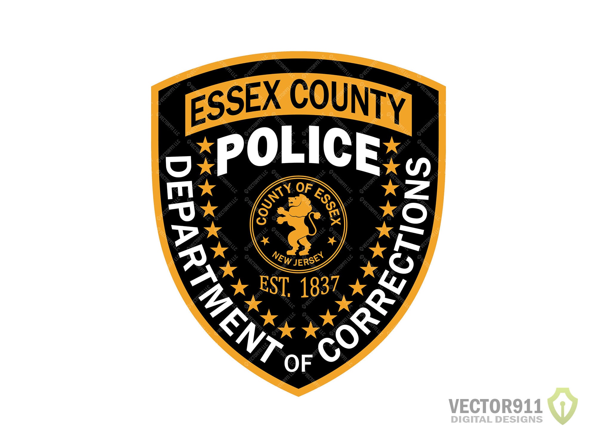 Essex County New Jersey Department of Corrections Police Patch, NJ ...