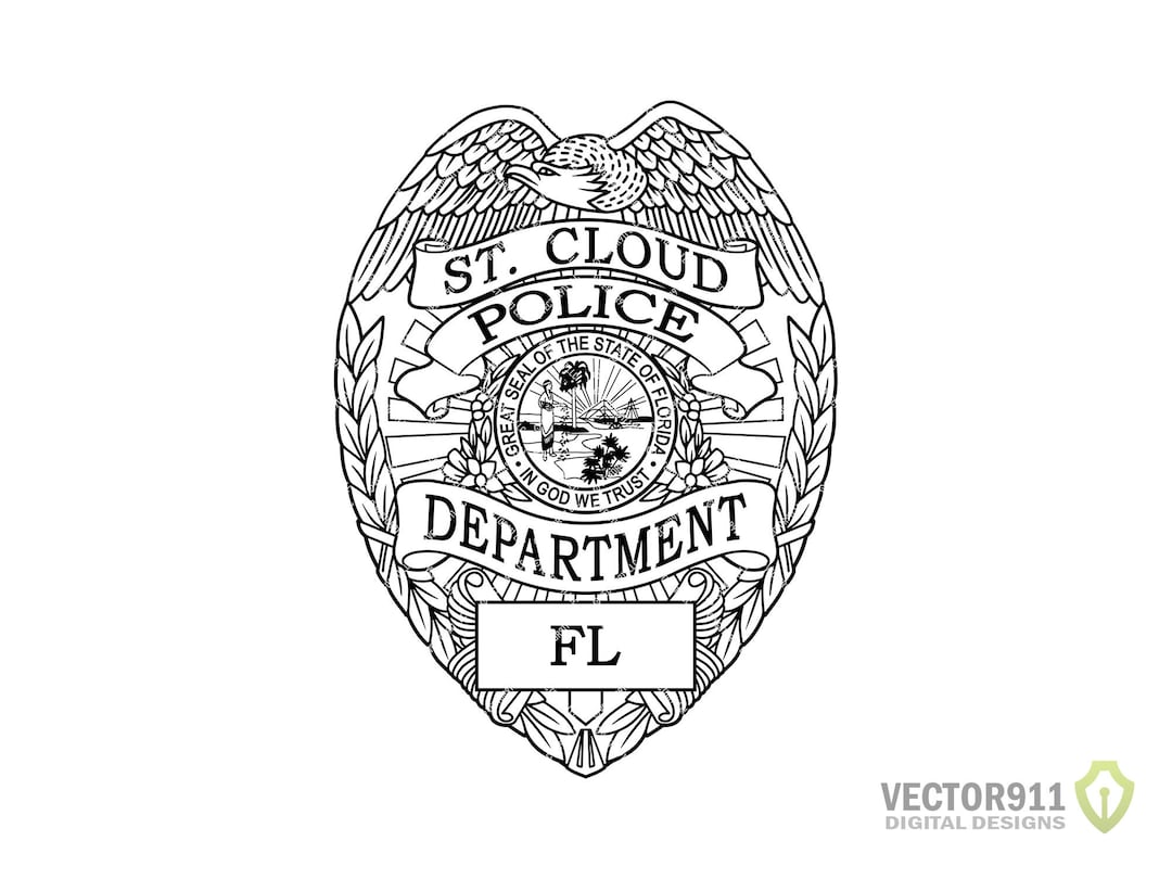 St Cloud Florida Police Department Badge, Saint Cloud FL Law