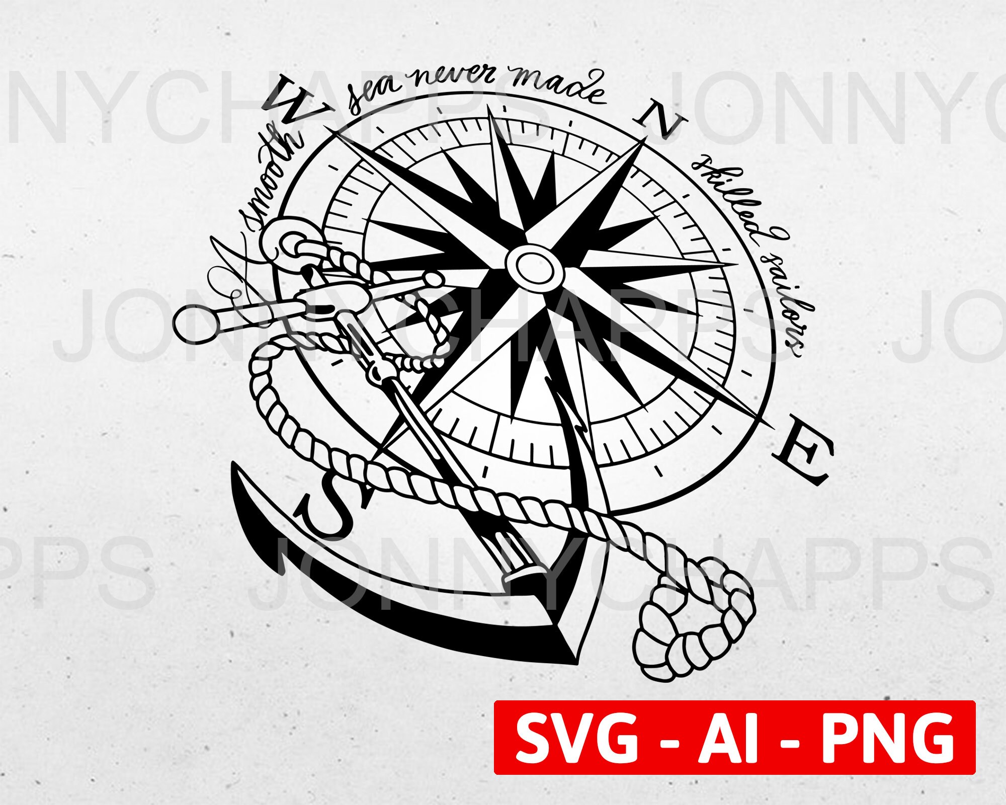Anchor Svg Anchor Compass Svg Anchor Sailor Svg Mountain Svg | My XXX ...