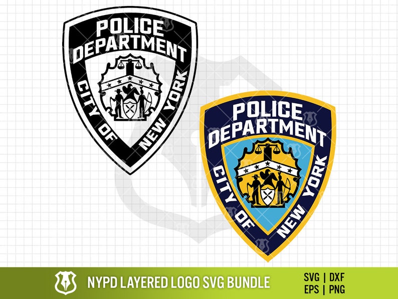 NYPD Logo Layered SVG Bundle New York City Police Badge png Bundle New York PD Patch Logo Shape Layered Clipart image 1