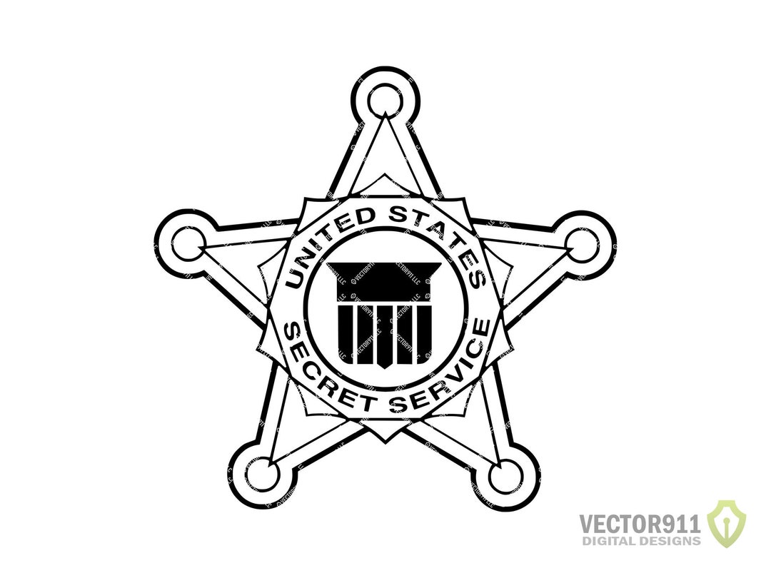 United States Secret Service Badge, USSS Emblem Logo in Svg, Eps, Dxf