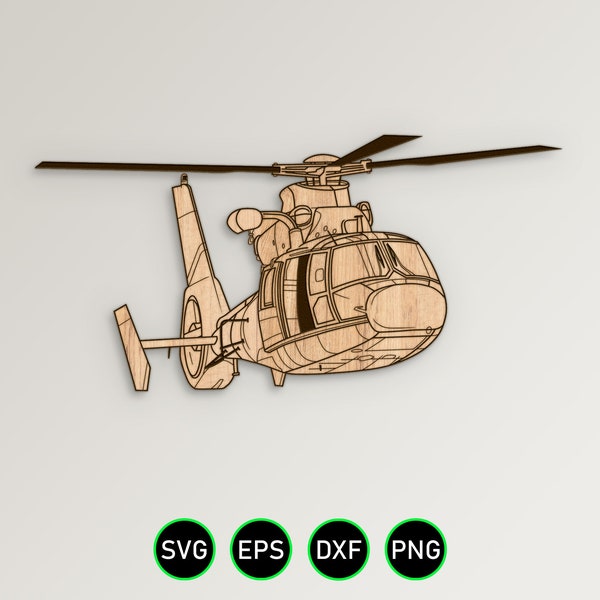USCG MH 65 Dolphin Helicopter SVG, Coast Guard Search Rescue Helo vector clipart for woodworking, vinyl cutting and engraving