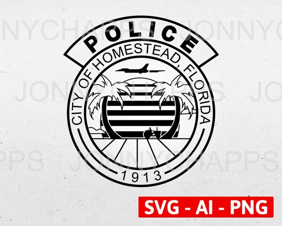 FLORIDA HOMESTEAD Police Department Polizei Patch Abzeichen Aufnäher Insignia 