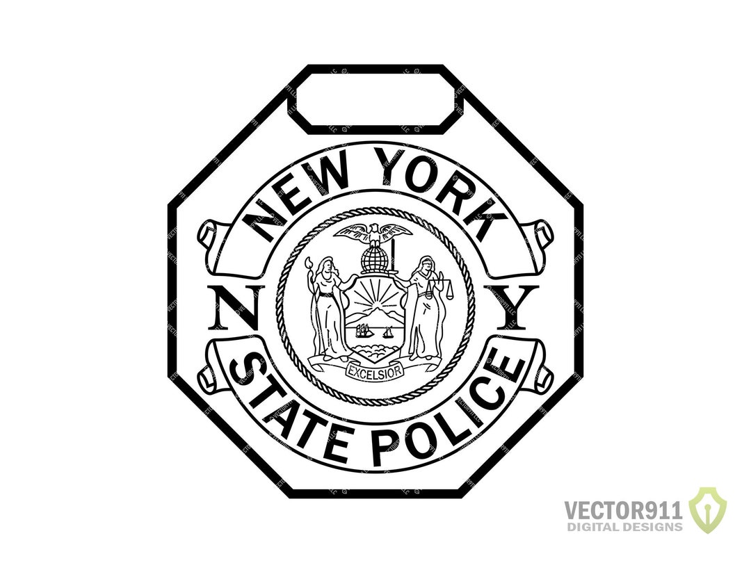 New York State Police Badge NY State Police Department Law Etsy