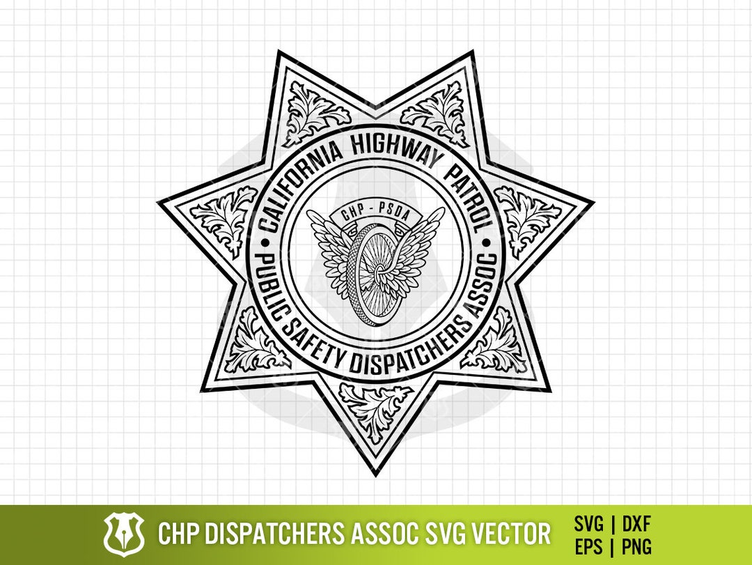 California Highway Patrol Dispatchers Association Badge, CA CHP Public
