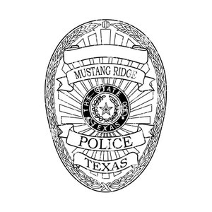 Mustang Ridge Texas Police Department Badge, TX Police Officer Logo Seal Digital Vector .eps, .svg, .png, .dxf image 2