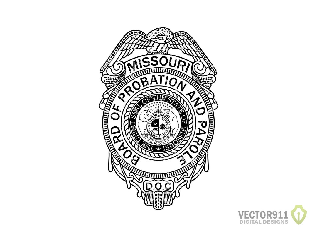 Missouri Probations and Parole Badge MO Board of Probation Etsy
