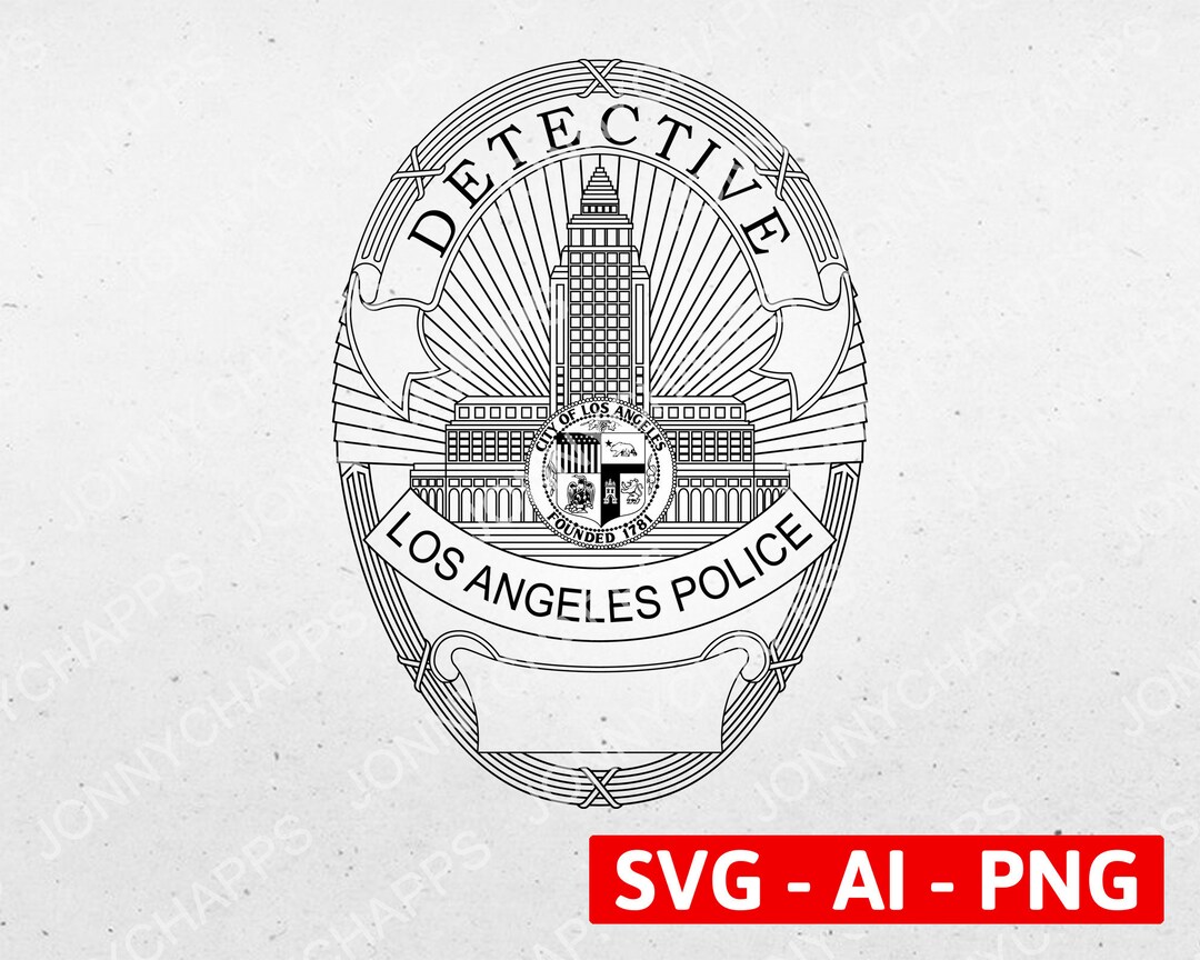 lapd-detective-badge-los-angeles-police-department-law-etsy-de
