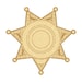 Blank 7 Point Star Badge 7P01 Layered SVG Image Police - Etsy